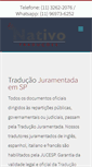 Mobile Screenshot of empresatraducaojuramentada.com.br