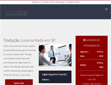 Tablet Screenshot of empresatraducaojuramentada.com.br